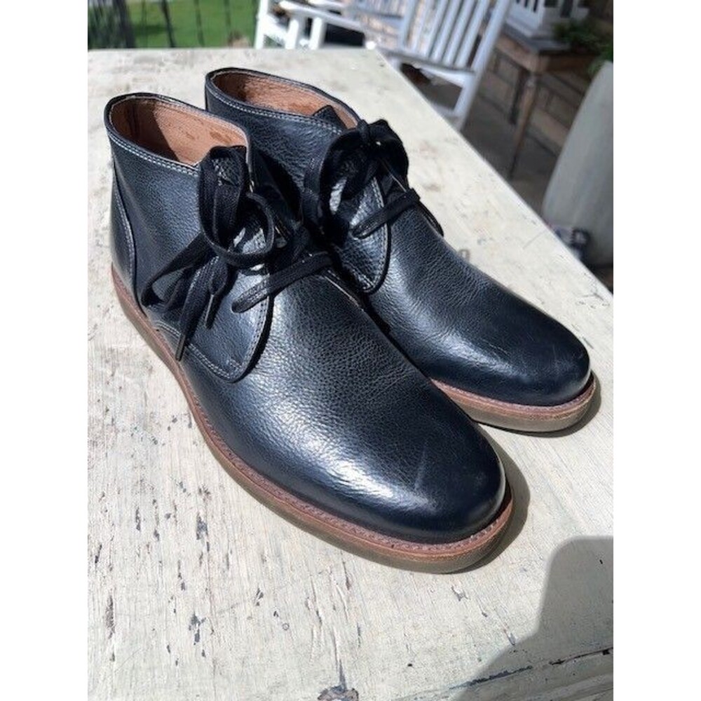 John Varvatos Varick Black Leather Chukka Boots Mn’s Sz 9.5M
